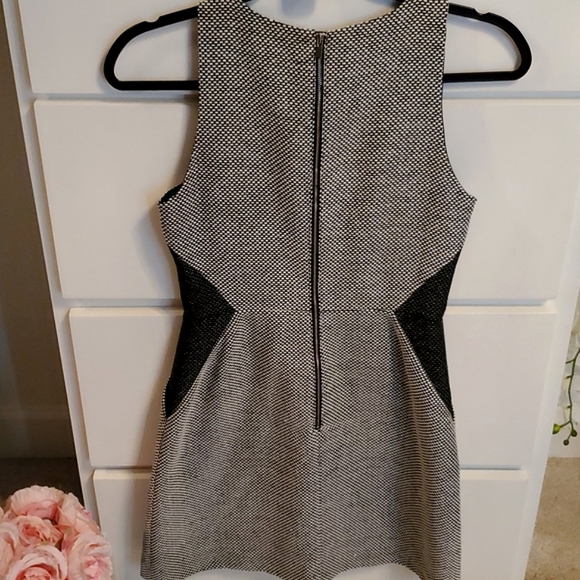 NWOT Banana Republic Tweed Sleeveless Black & Gray Fully Lined Dress - Picture 14 of 16